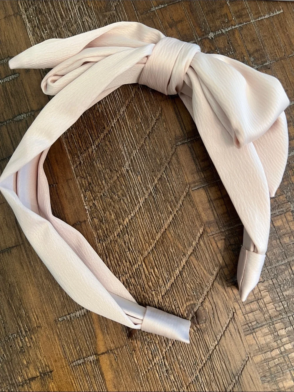 Kristin Ess Satin Headband - Blush new